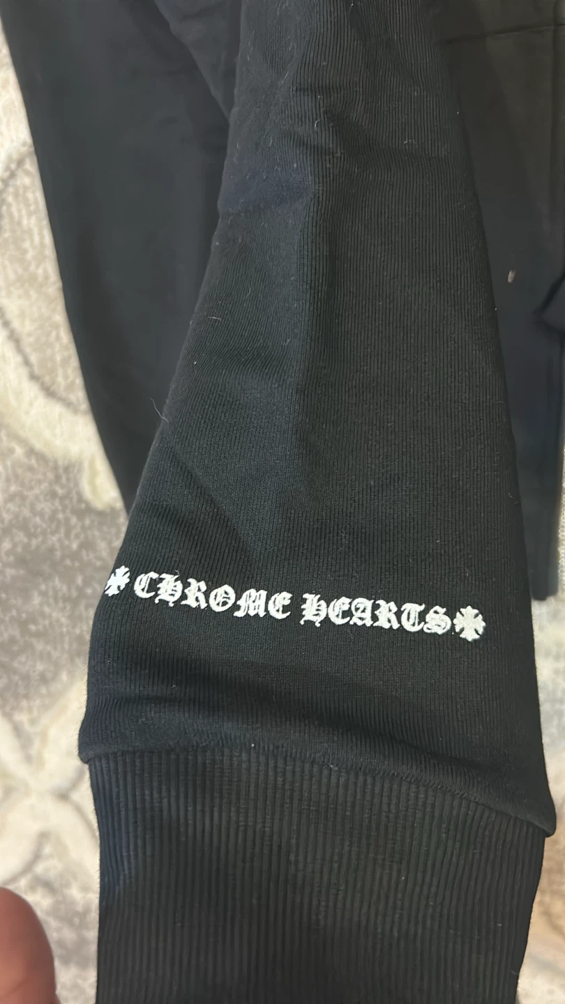 Chrome Hearts Black Zip Up Hoodie - photo 3