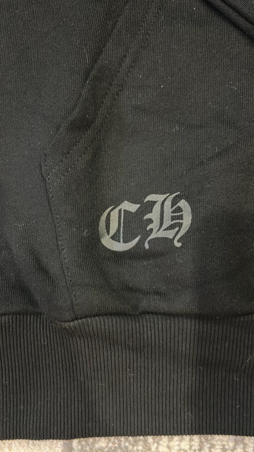 Chrome Hearts Black Zip Up Hoodie - photo 2