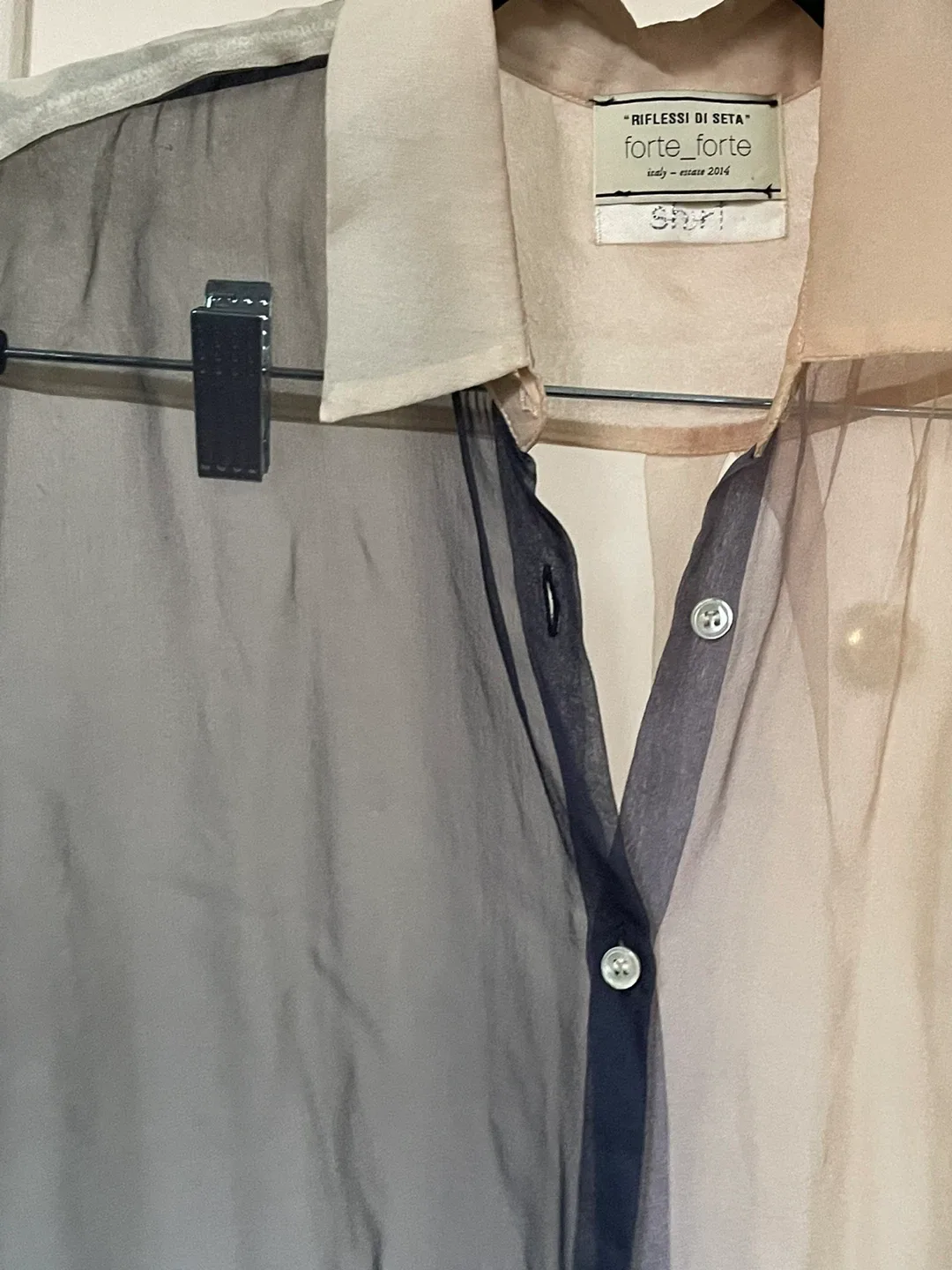 forte_forte Sheer Button-Down Shirt image indicator(2)