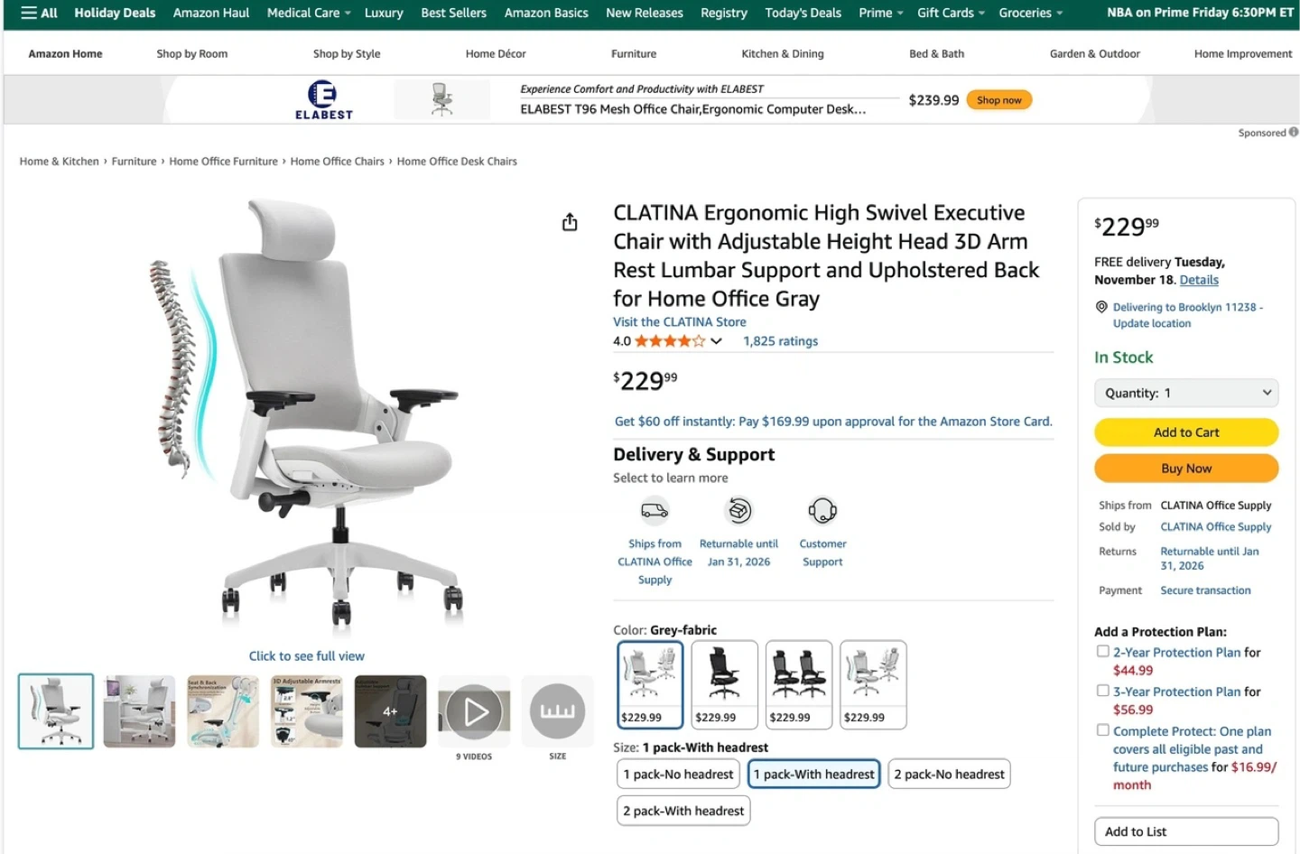 Work-from-Home Bundle: Standing Desk and Ergonomic Chair - photo 5