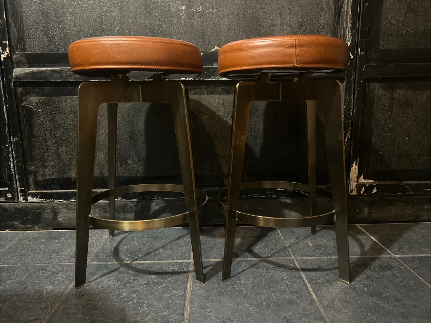 Set of Hayden Round Bar Stool - CB2 image indicator(2)