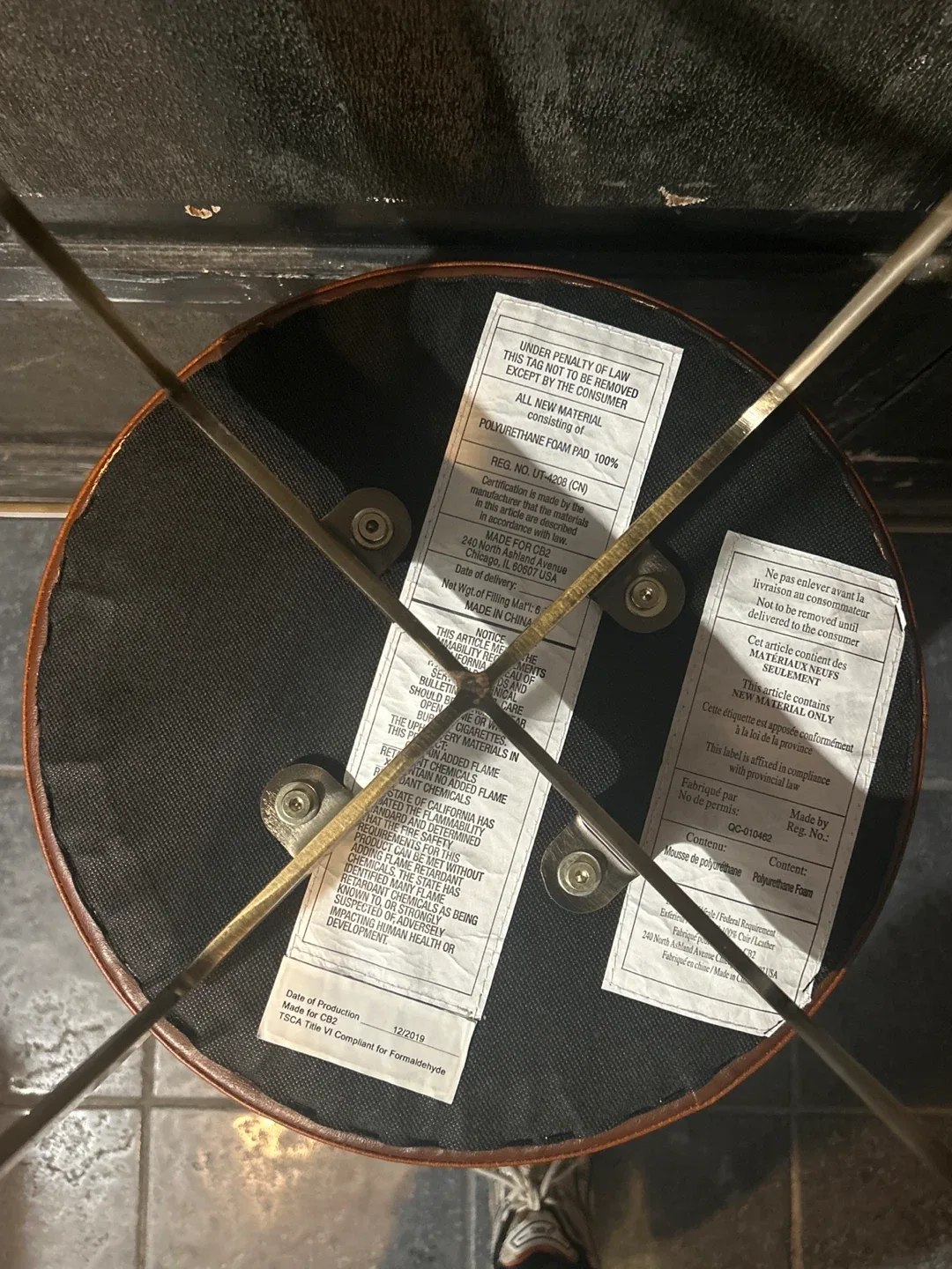 Set of Hayden Round Bar Stool - CB2 image indicator(7)