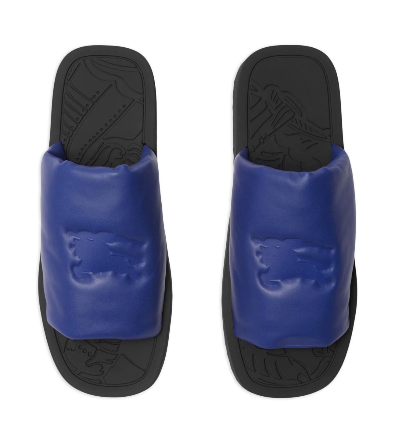 Burberry Padded Leather Slides Size 40 (Authentic)