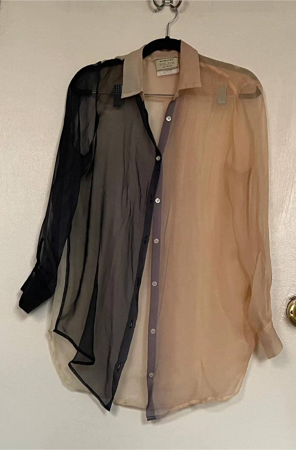 forte_forte Two-Tone Silk Shirt image indicator(4)