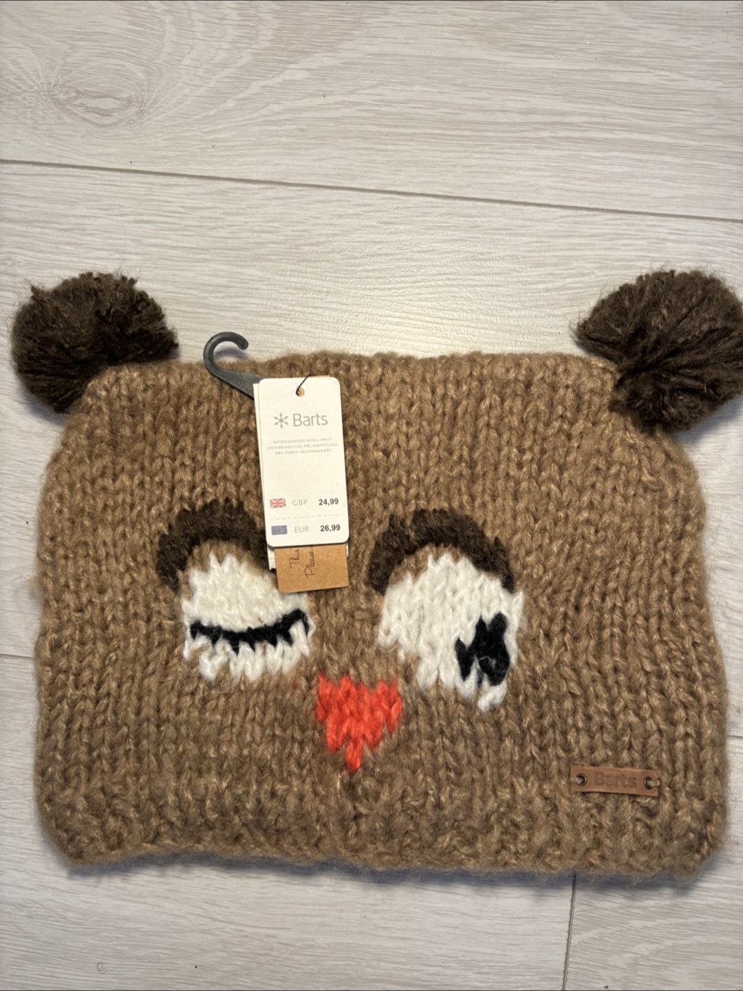 ADORABLE New Barts Kids/Baby Bear Beanie Hat - Handknitted - photo 3