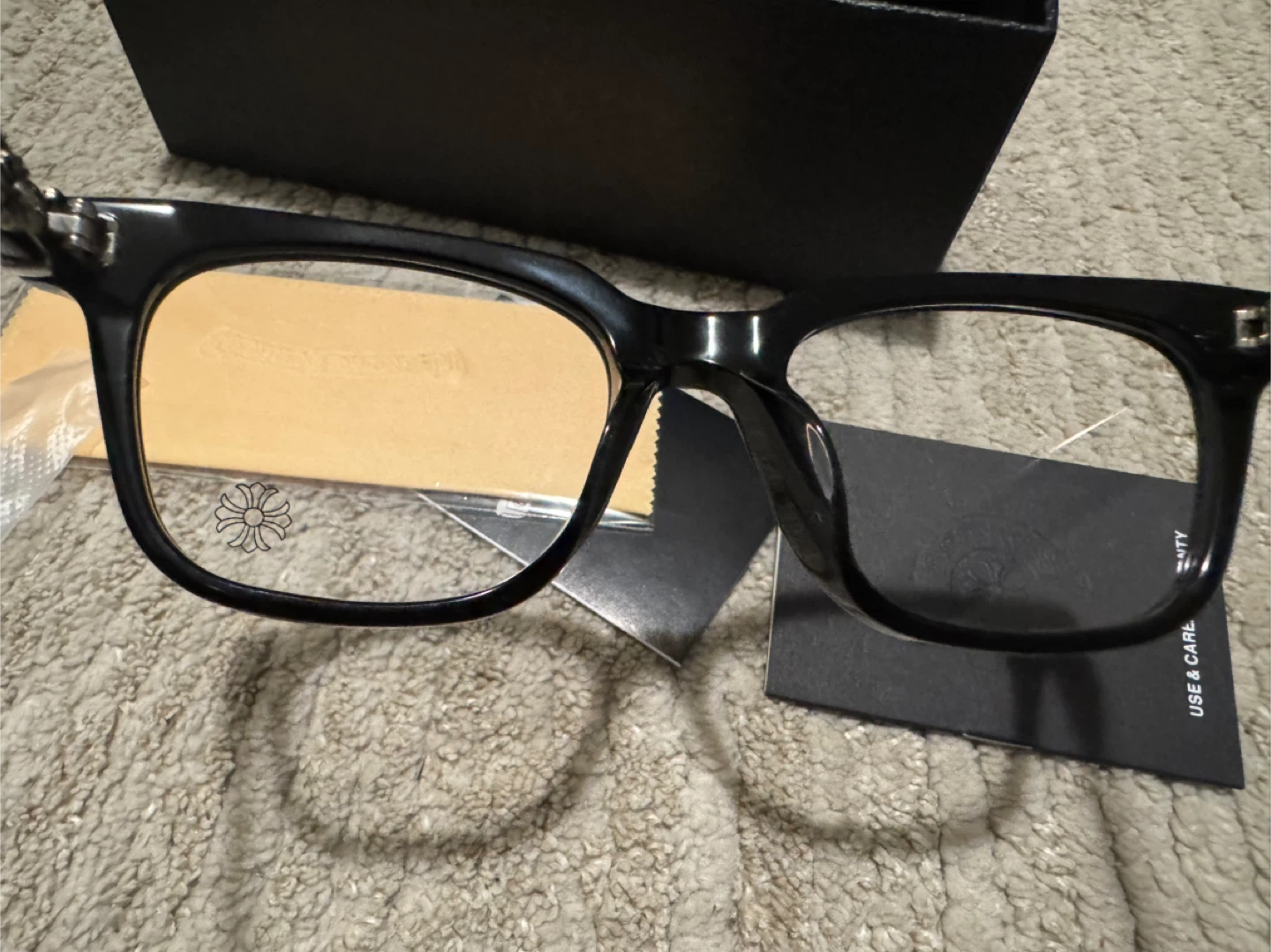 Chrome Hearts COX UCKER 52□19-153 Black Glasses