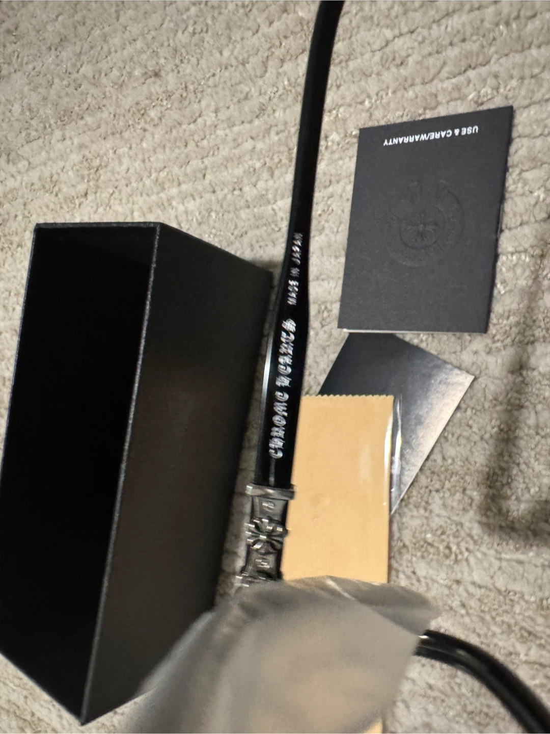Chrome Hearts COX UCKER 52□19-153 Black Glasses - photo 4