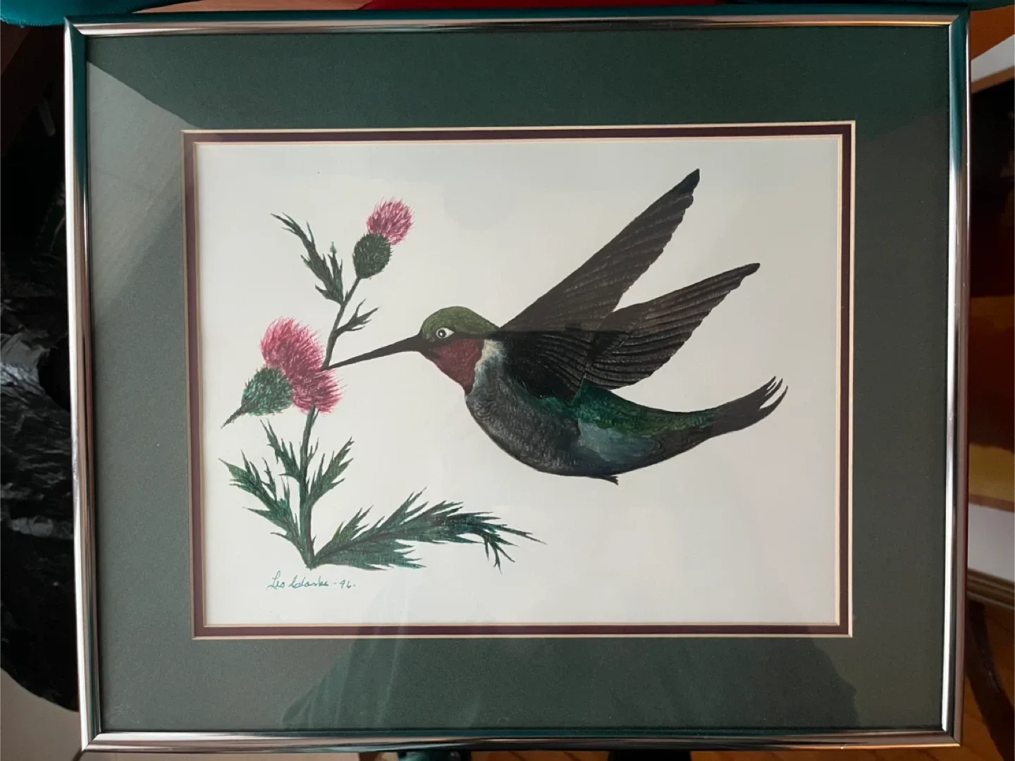 Art- Original Art- Vintage Painting by Les Clarke, 1996 image indicator(6)