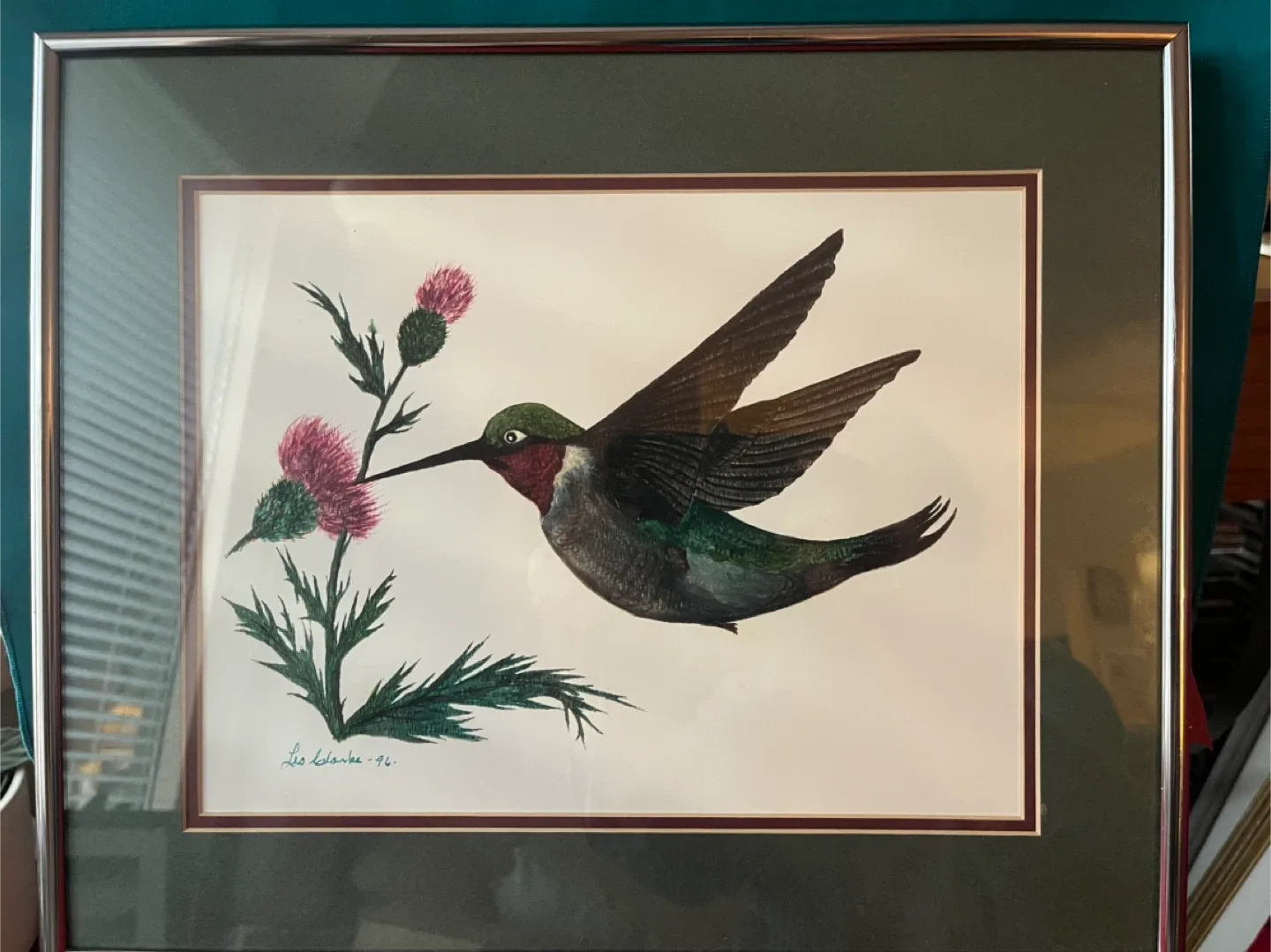 Art- Original Art- Vintage Painting by Les Clarke, 1996