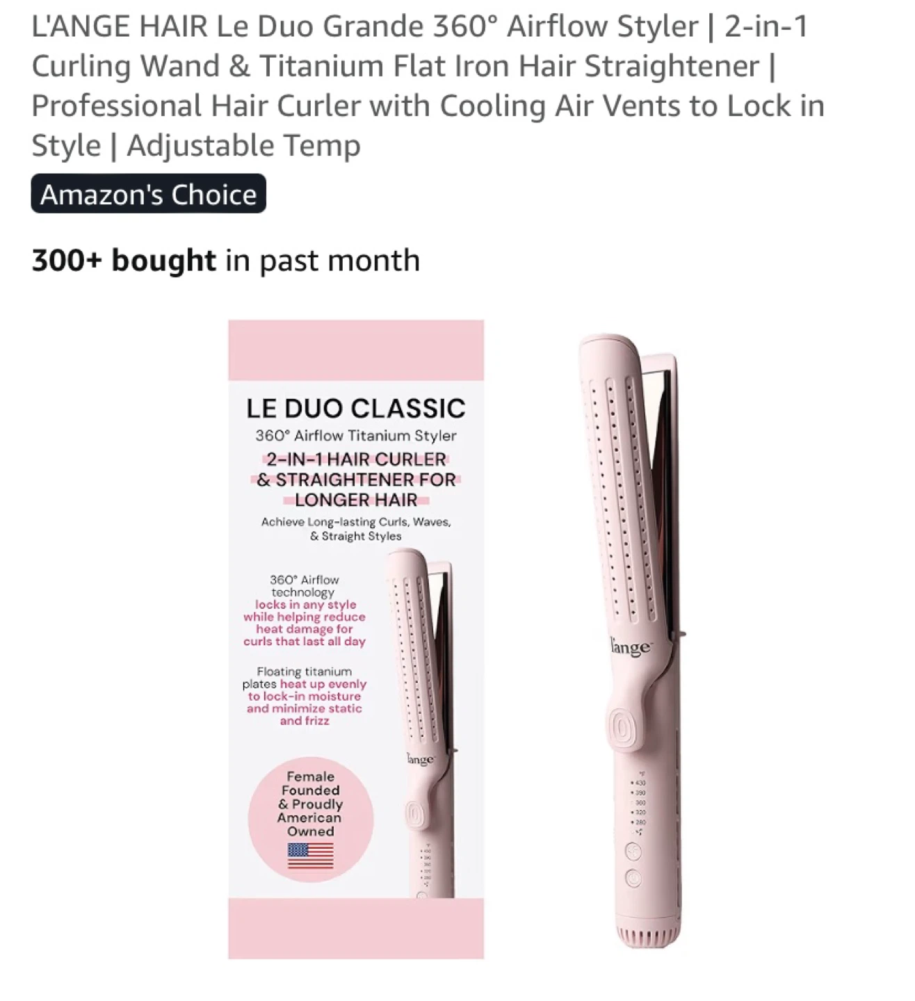 New L'ANGE HAIR Le Duo Grande 360° Airflow Styler | 2-in-1