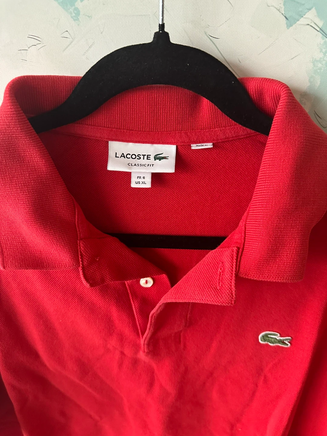 Lacoste Classic Fit Polo Shirt - Red, XL