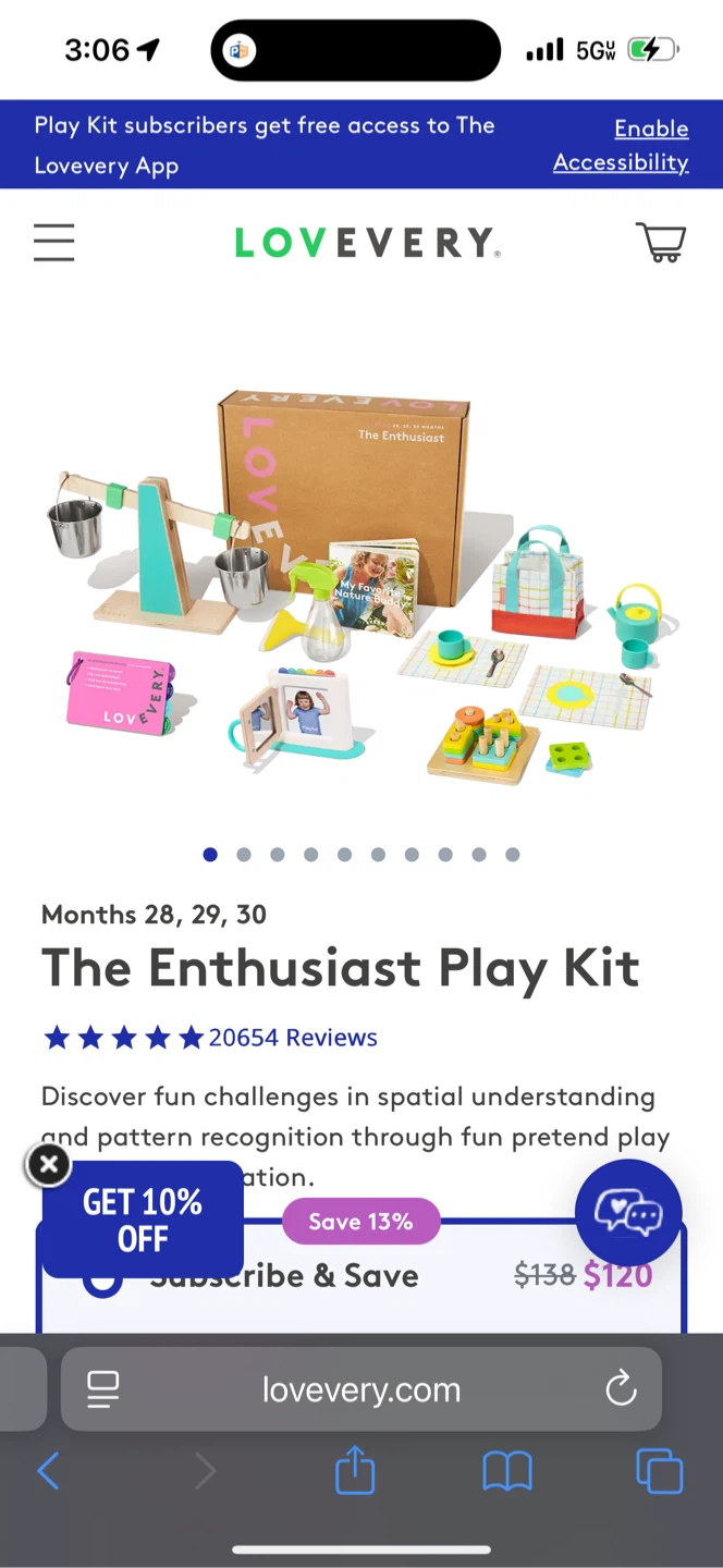 Lovevery The Enthusiast Play Kit (Months 28, 29, 30)