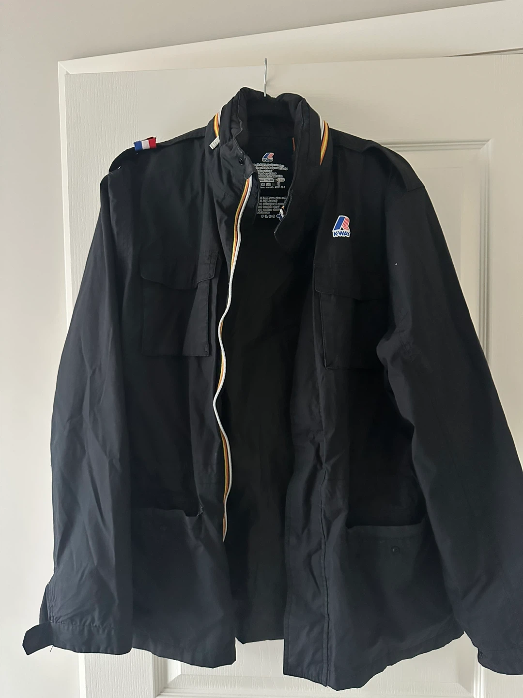 K-Way Black Jacket Size L/G