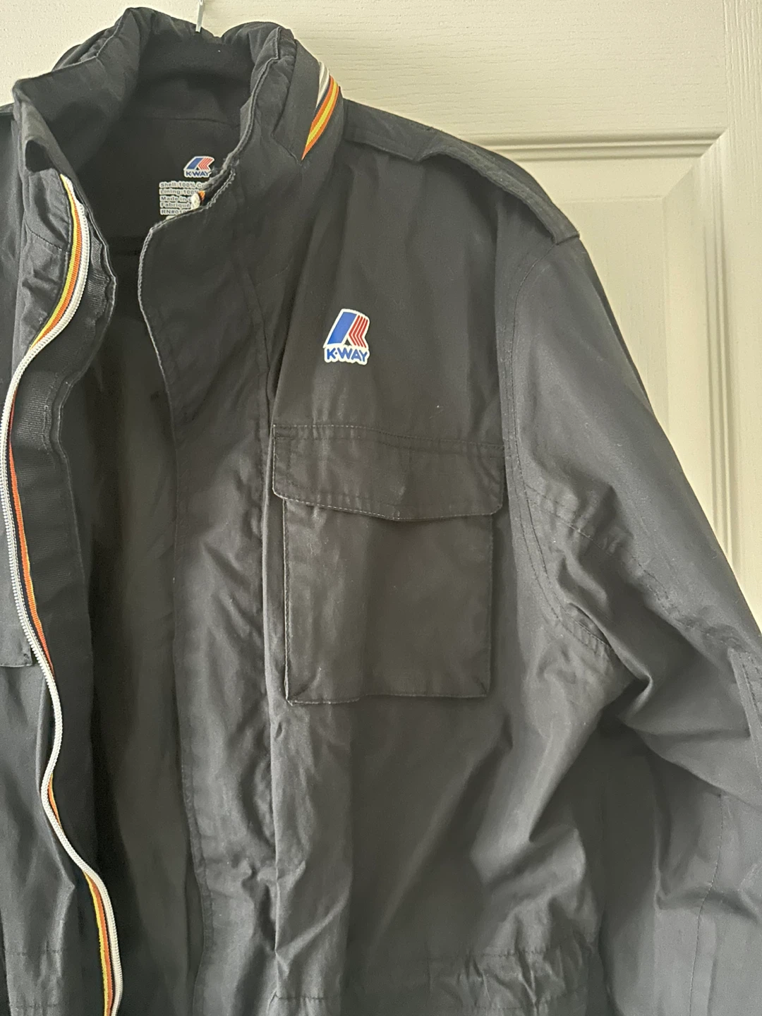K-Way Black Jacket Size L/G - photo 3