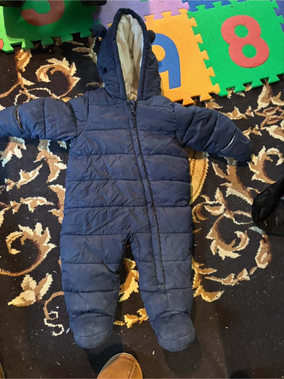 Blue Puffer Snowsuit