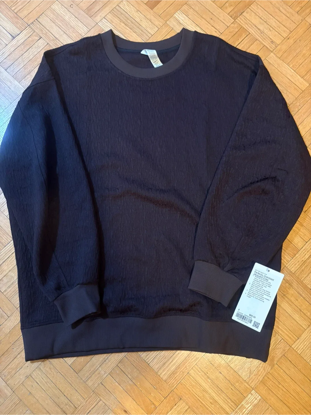 Lululemon Perfectly Oversized Jacquard Crew - Size 8