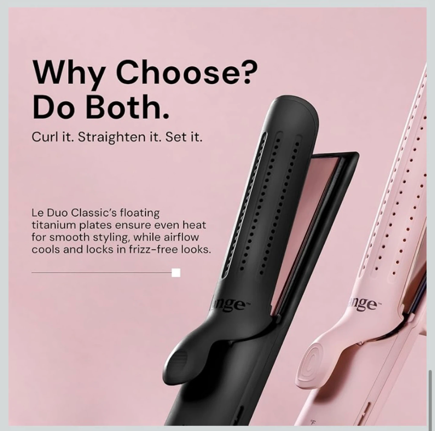 New L'ANGE HAIR Le Duo Grande 360° Airflow Styler | 2-in-1 Black - photo 3
