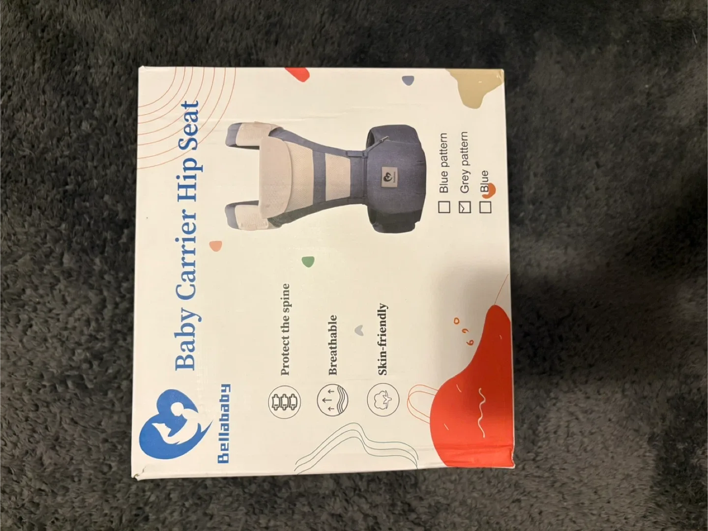 Bellababy Baby Carrier With Hip Seat – Great Condition + Box image indicator(7)