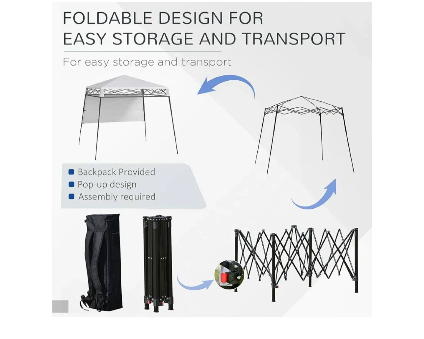 Pop-Up Canopy Tent with Backpack image indicator(4)