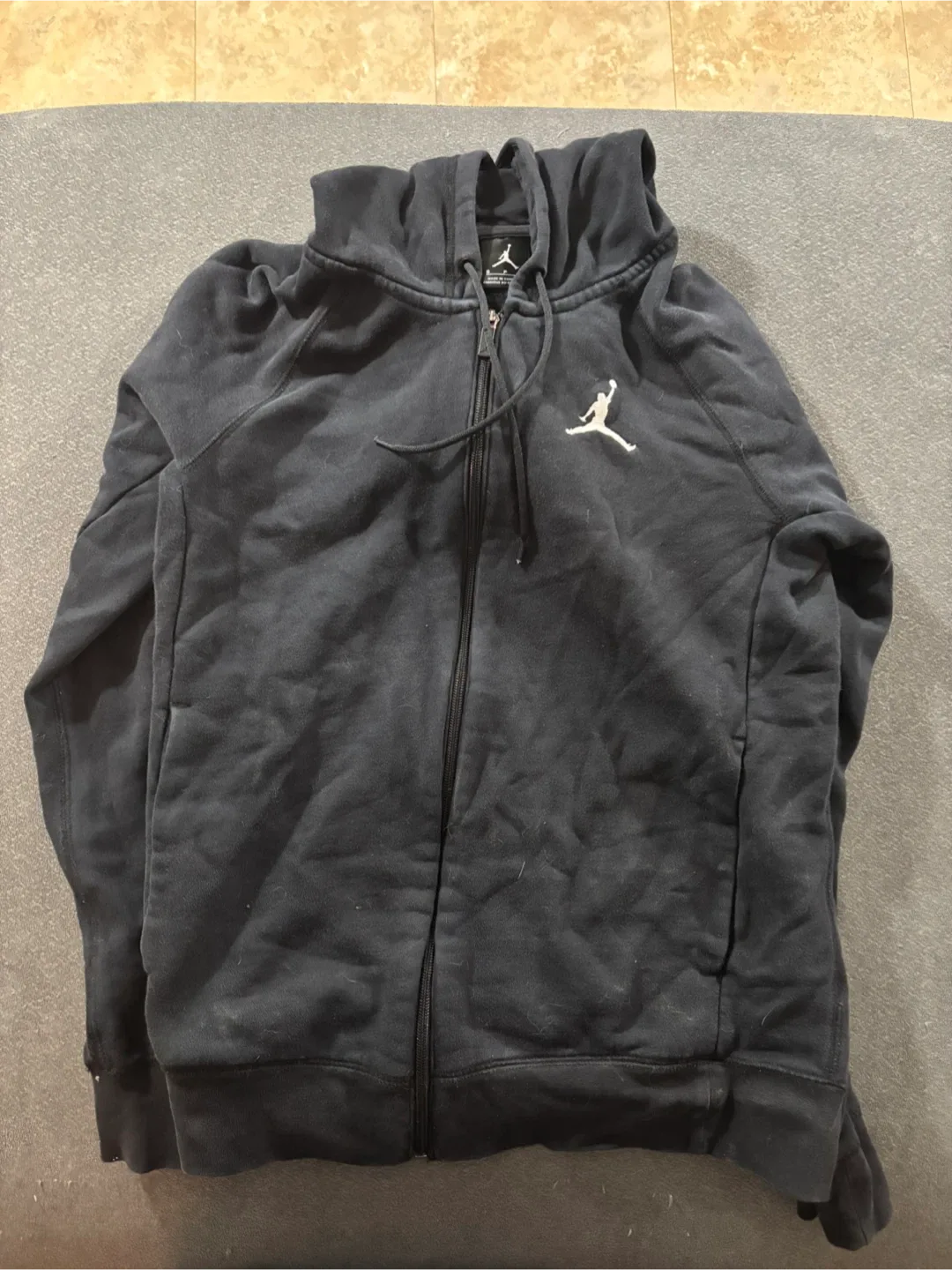 Jordan Full Zip Hoodie - Black