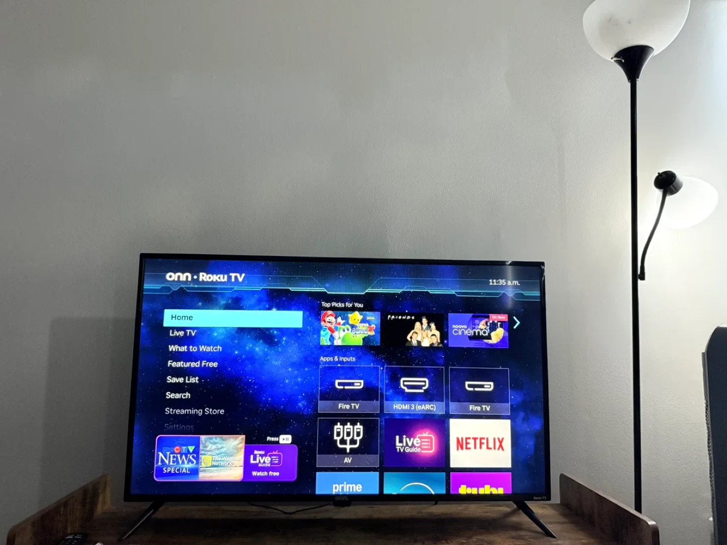 43'' 4k Smart TV image indicator(2)