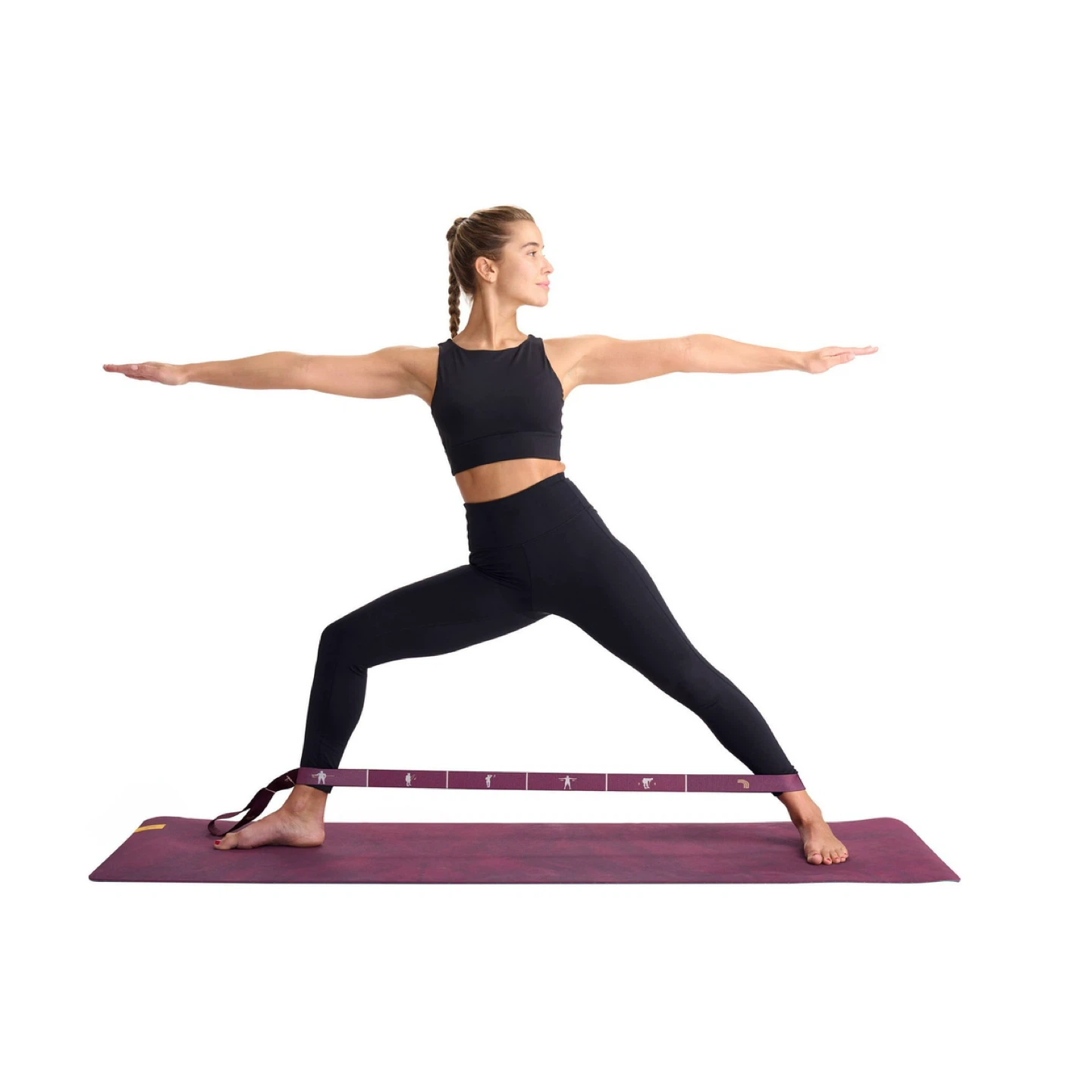 Burgundy Lole Yoga Mat with Strap - photo 5