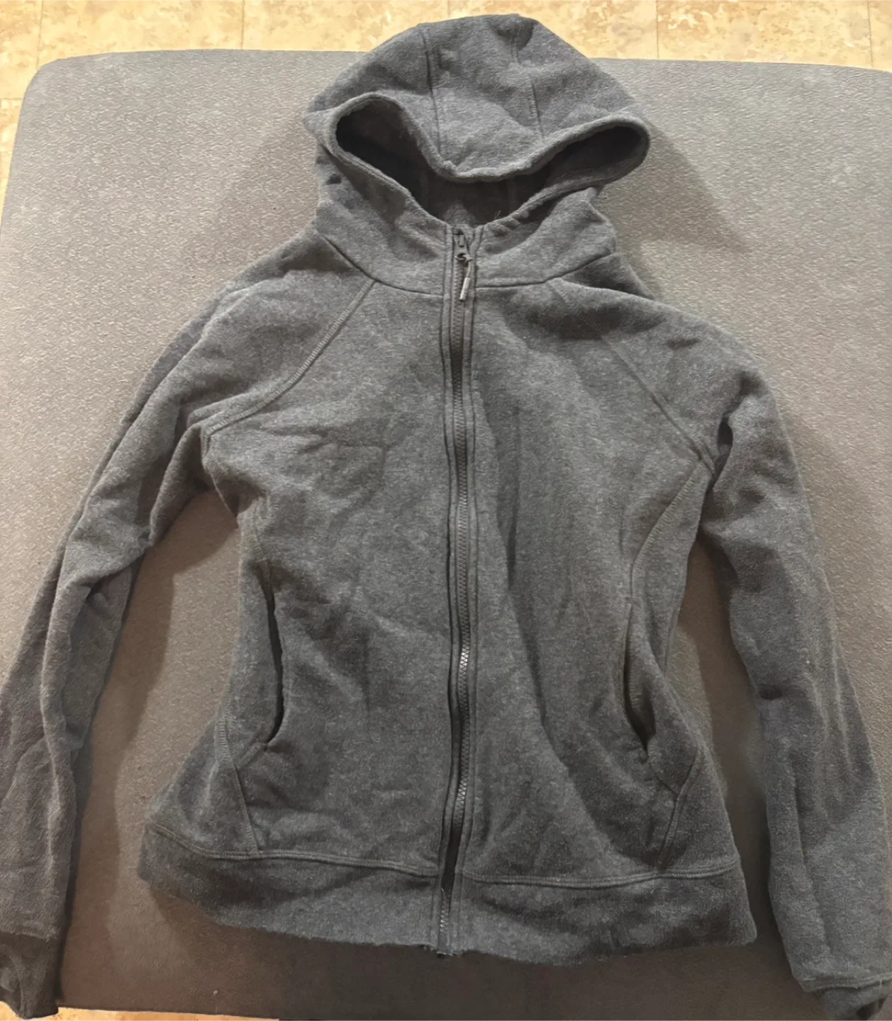 Grey Full Zip Hoodie