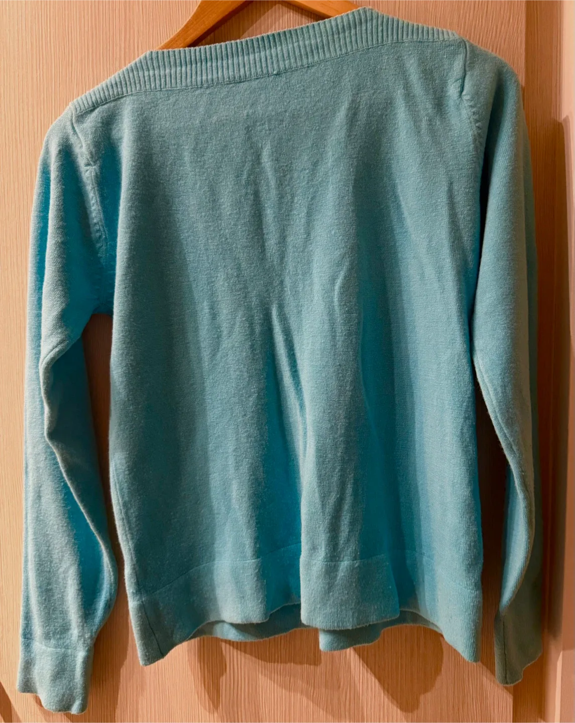 Aqua Blue Button-Down Dressy Sweater image indicator(4)