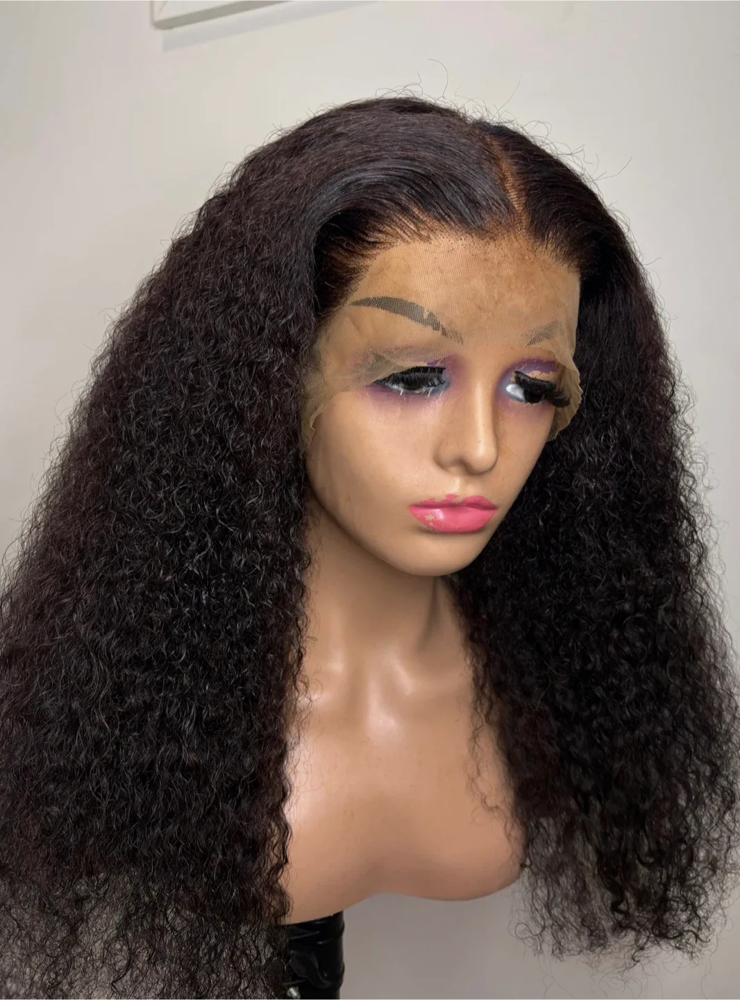 24” inches Jerry curls human hair wig