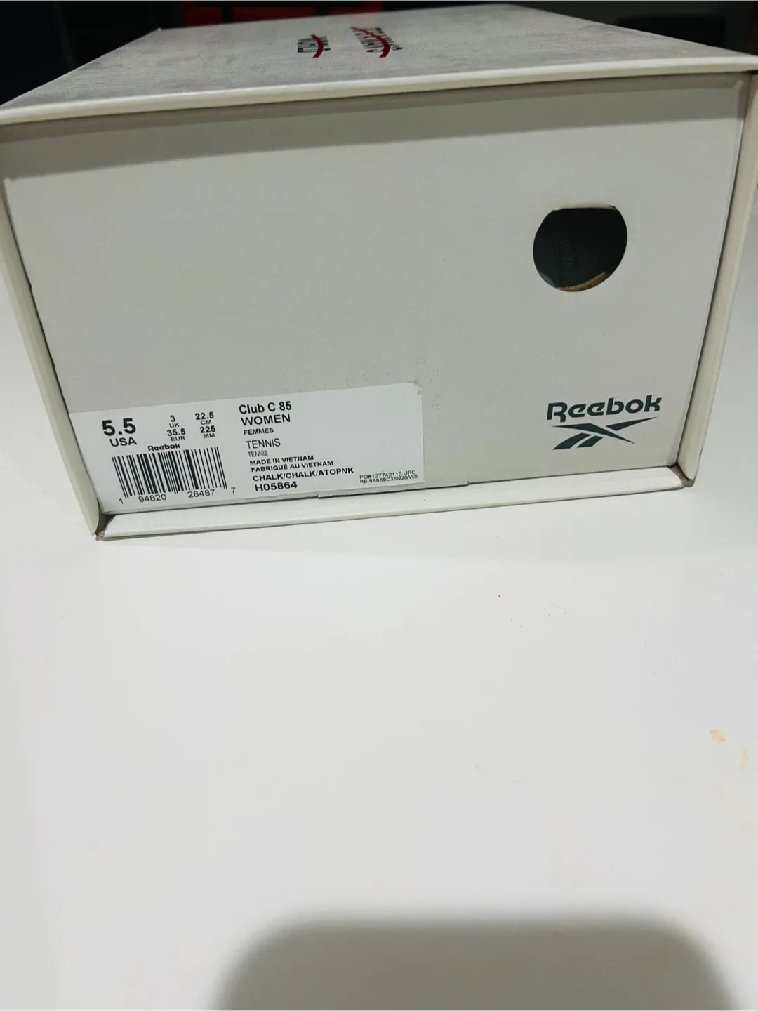 Reebok Club C 85 Women's Tennis Shoes - Size 5.5 brand new image indicator(4)