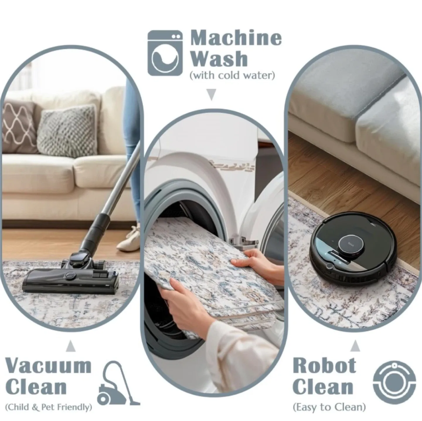 New 2x10 Runner Rug Multi Blue image indicator(4)