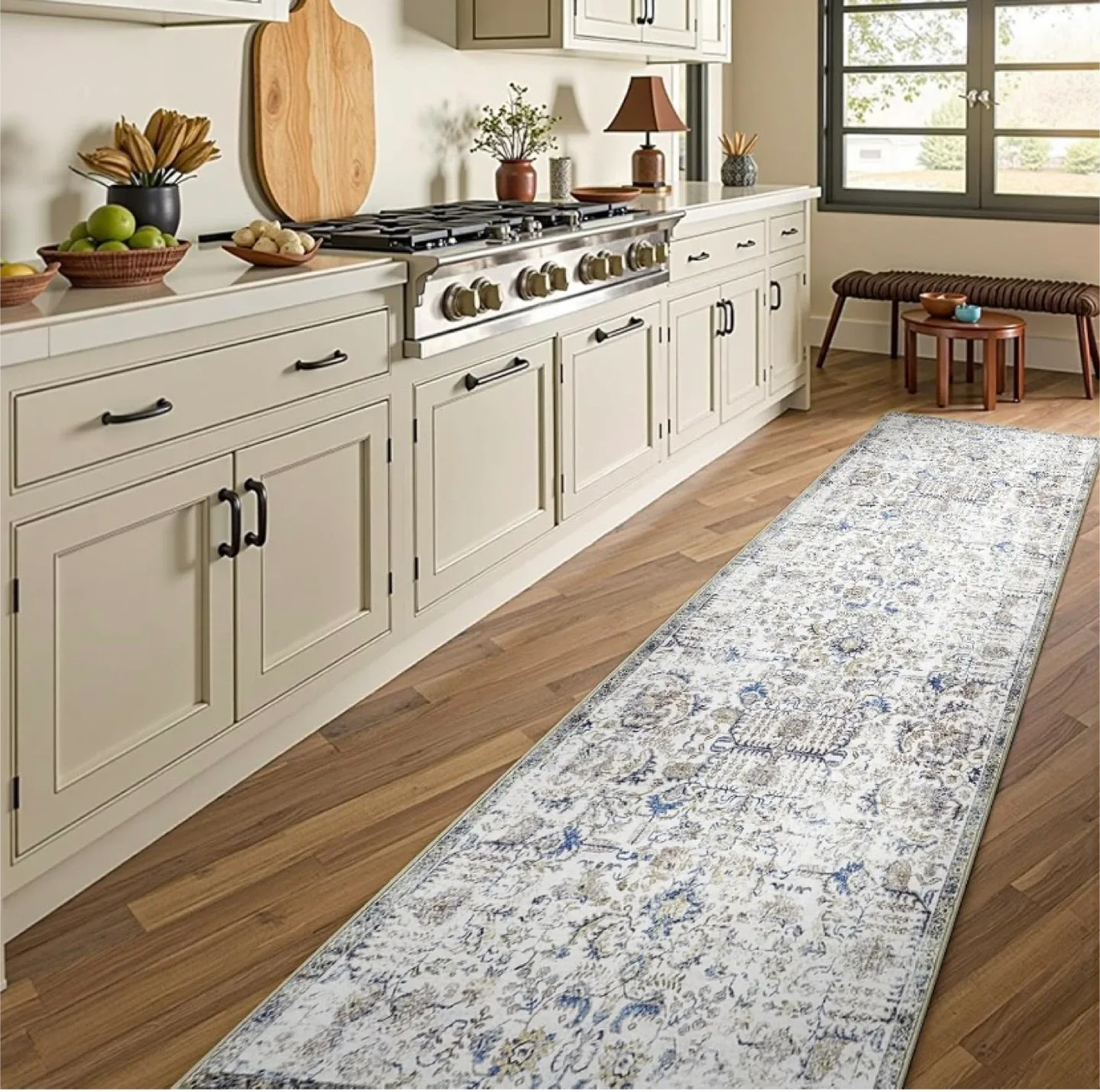 New 2x10 Runner Rug Multi Blue image indicator(2)