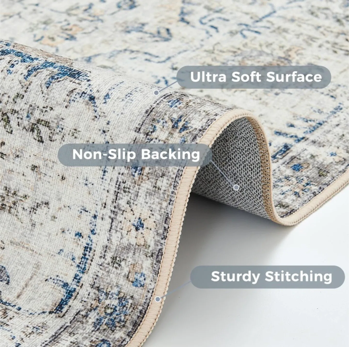 New 2x10 Runner Rug Multi Blue image indicator(3)