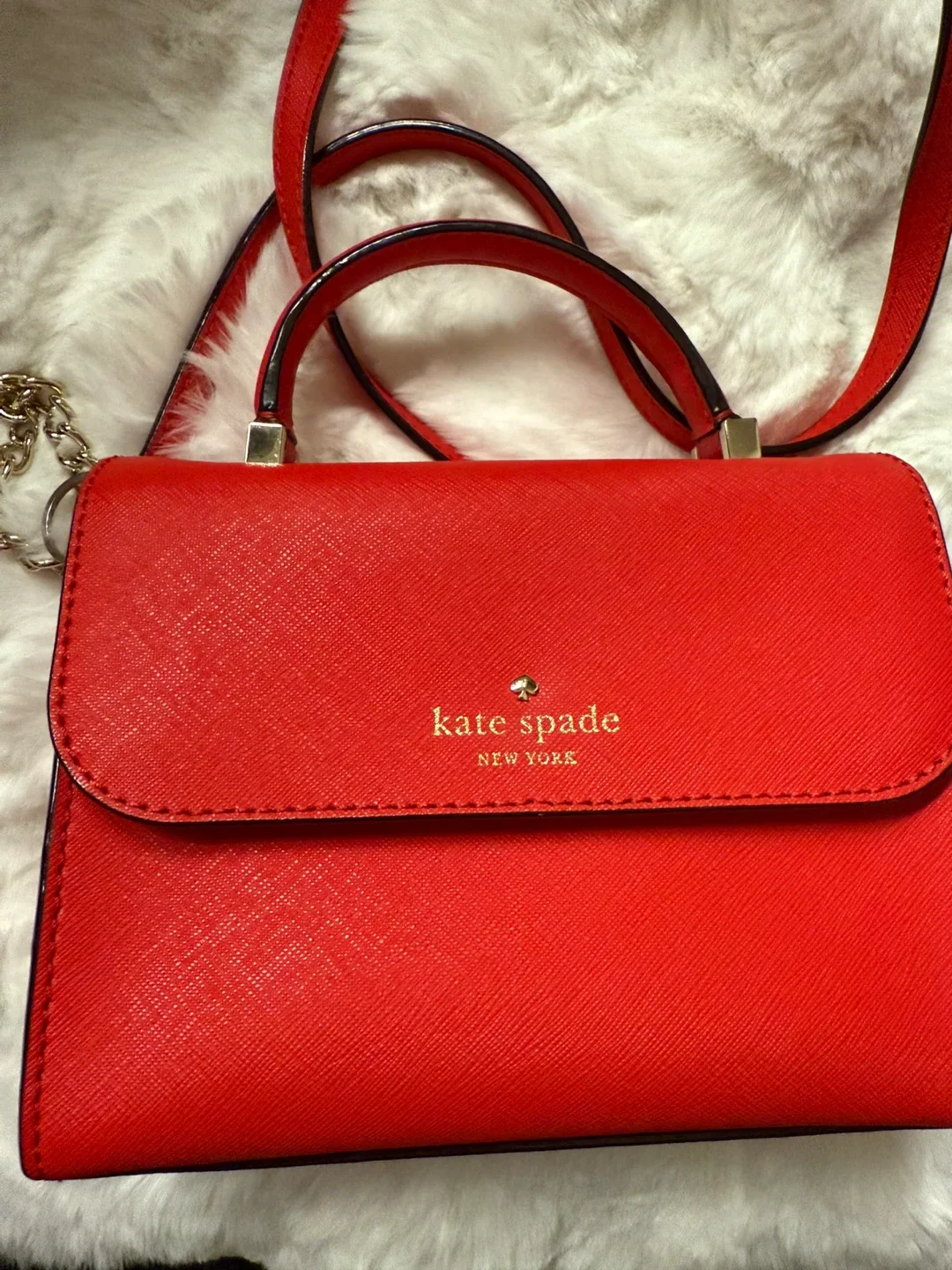 Kate Spade Red Handbag image indicator(4)