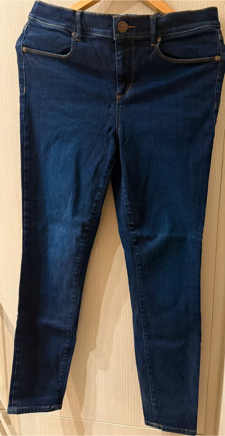 LOFT Dark Wash Legging Jeans - Slim Fit - Size 10
