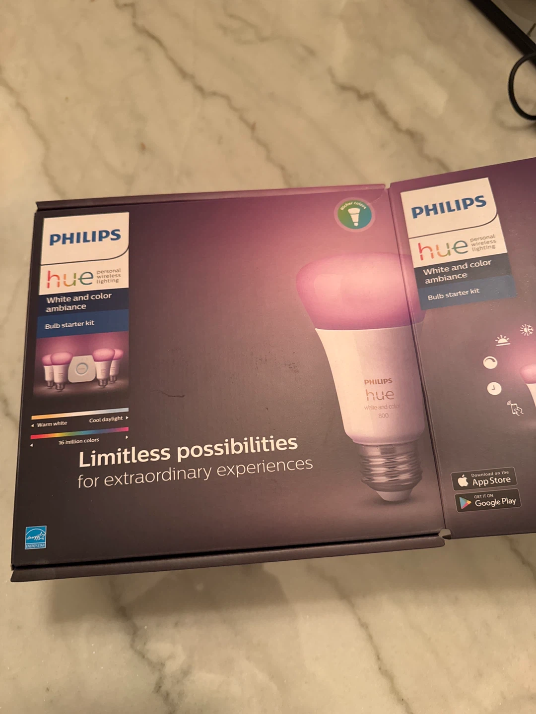 New Philips Hue White and Color Ambiance Bulb Starter Kit - photo 2