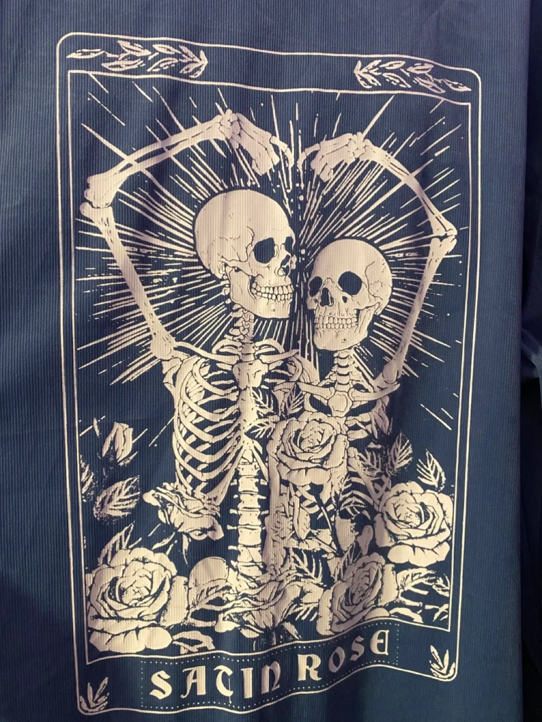 Shein Rose Skeleton Shirt - Size 2XL image indicator(4)