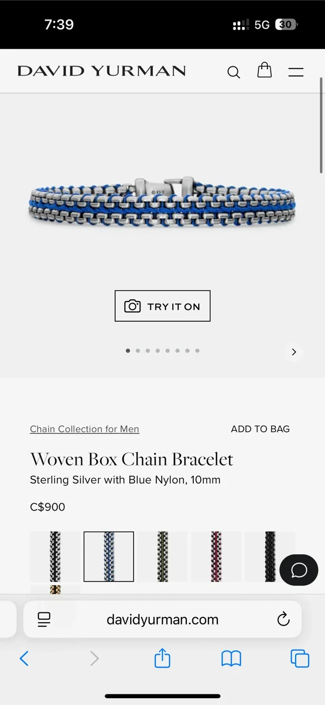 David Yurman Woven Box Chain Bracelet image indicator(3)