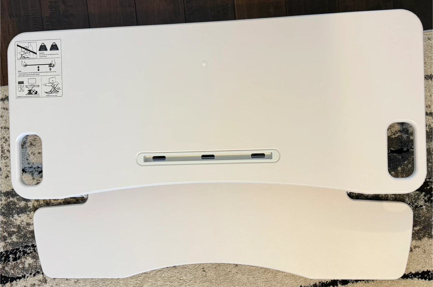 🖥️ Standing Desk Converter – Sit/Stand Workstation (White) - photo 2