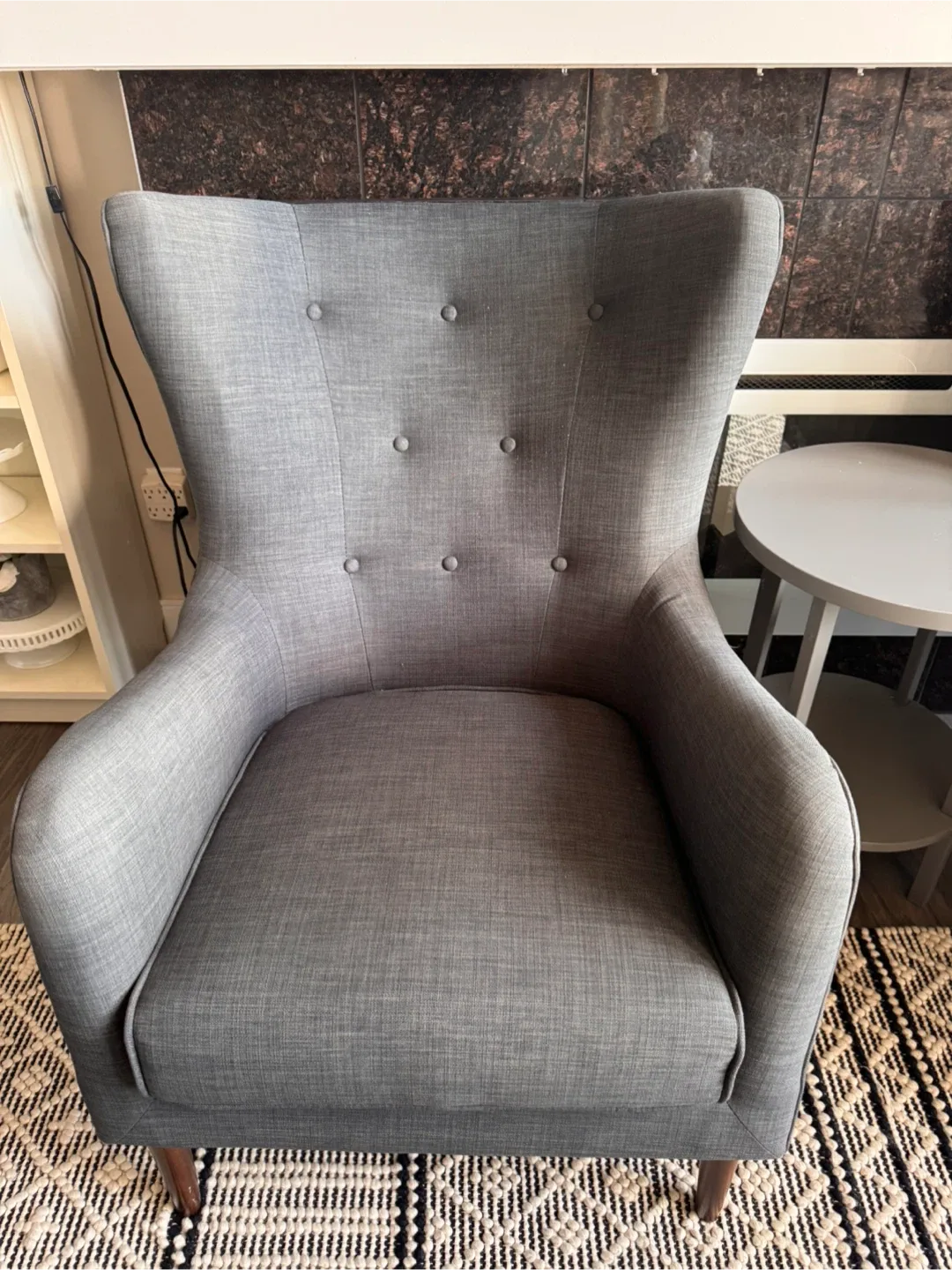 Grey Wingback Accent Chairs image indicator(2)