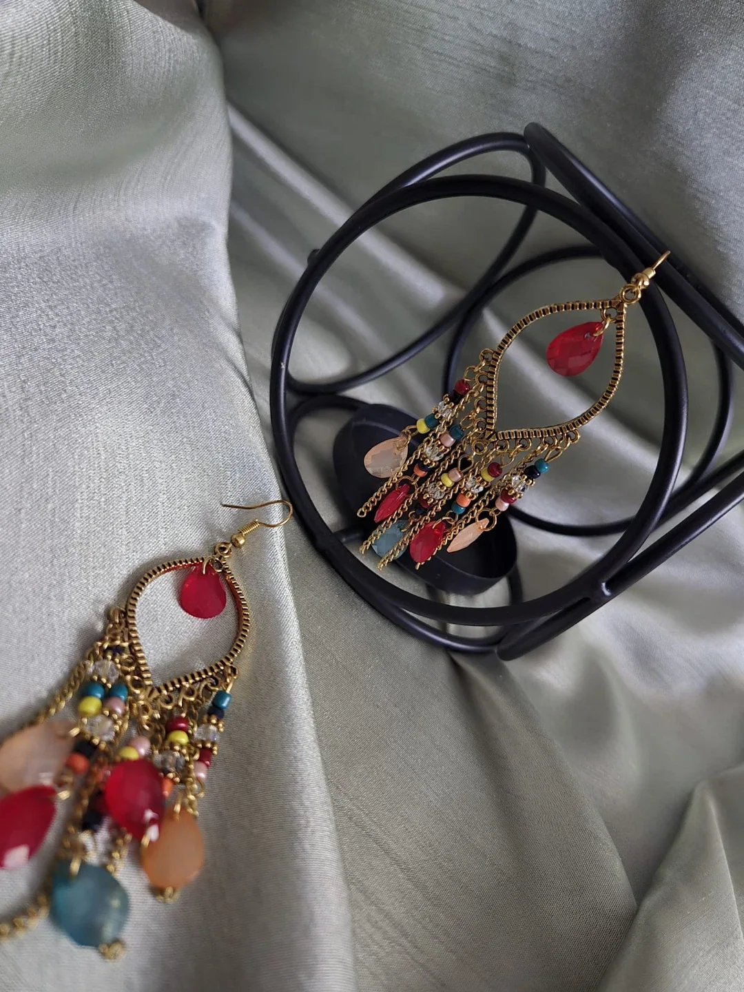 Boho Dangle Earrings - Colorful & Unique image indicator(2)