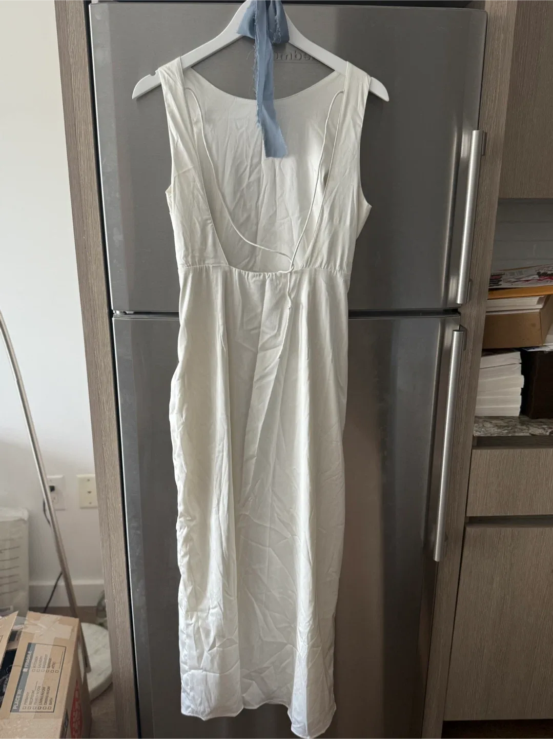 Abercrombie & Fitch White Dress - Size LP image indicator(4)