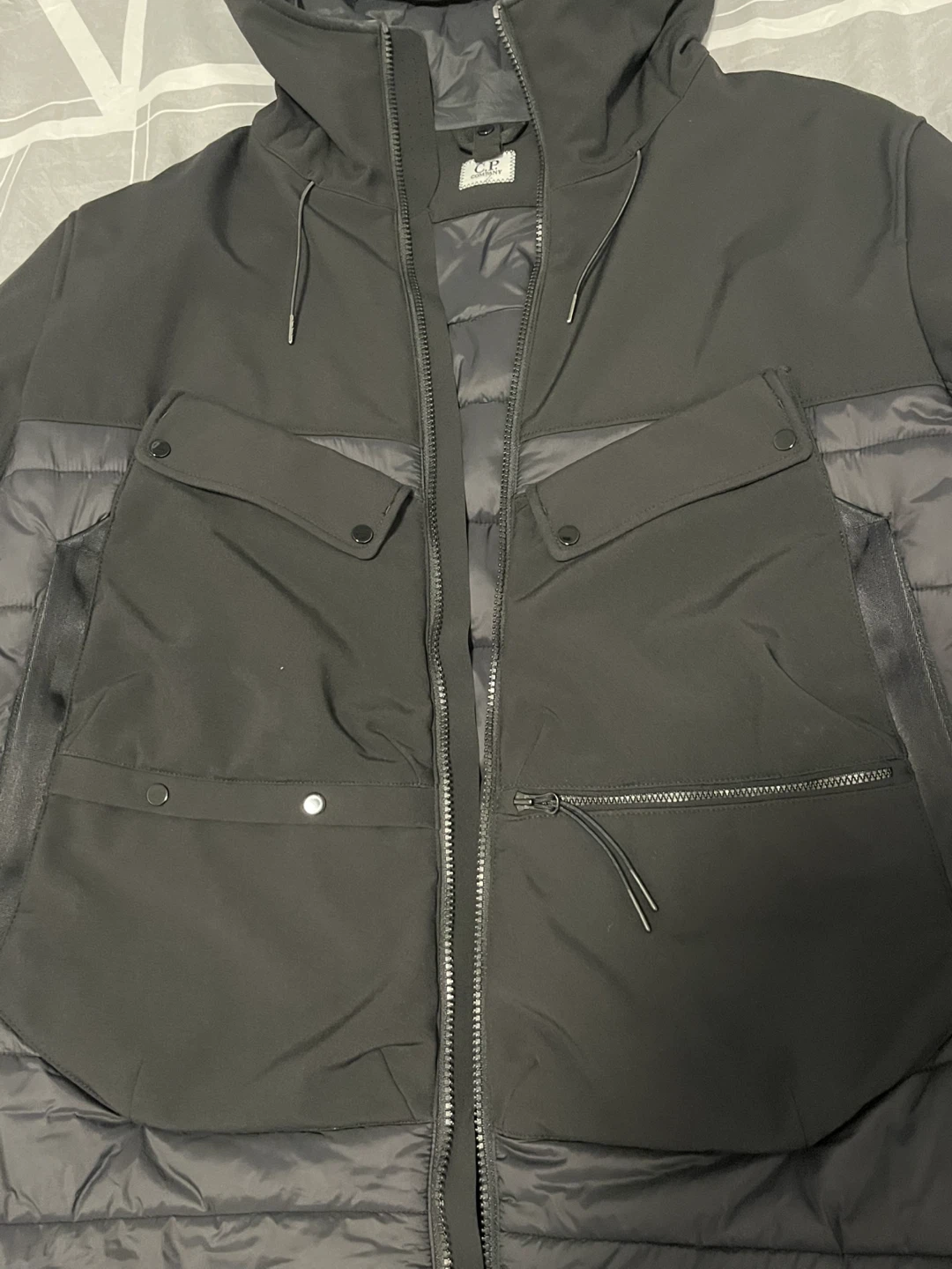 C.P. Company Black Goggle Jacket Men’s Size Large - photo 3