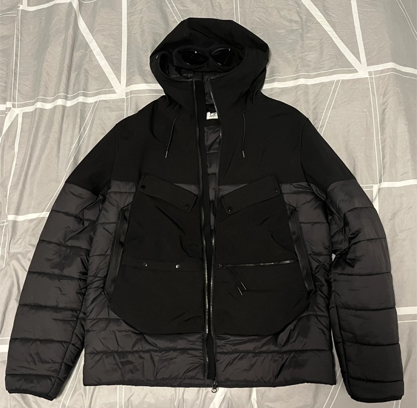 C.P. Company Black Goggle Jacket Men’s Size Large