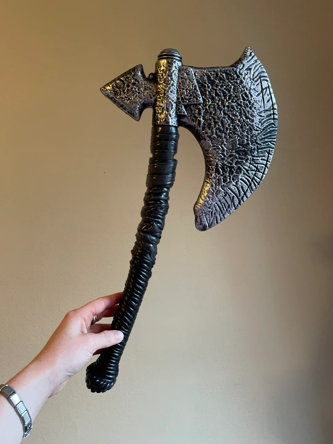 Prop Battle Axe - Silver & Black