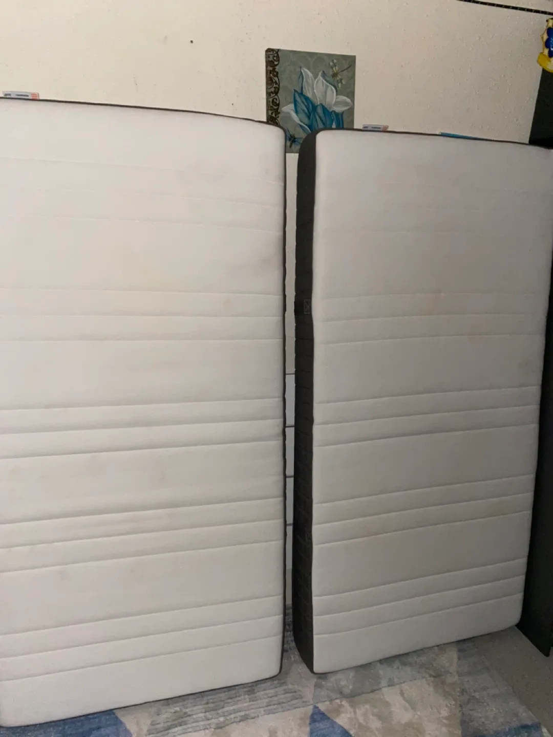 IKEA Morgedal Twin Mattress set of 2 like new image indicator(6)