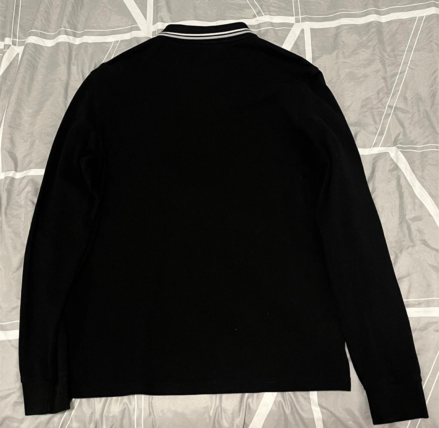 Fred Perry Black Long Sleeve Polo Shirt Men’s Size Large - photo 5