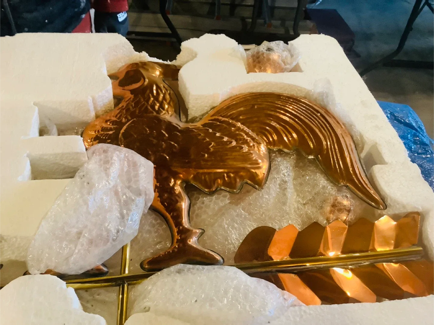 Copper Rooster Weathervane - New in Box! image indicator(2)