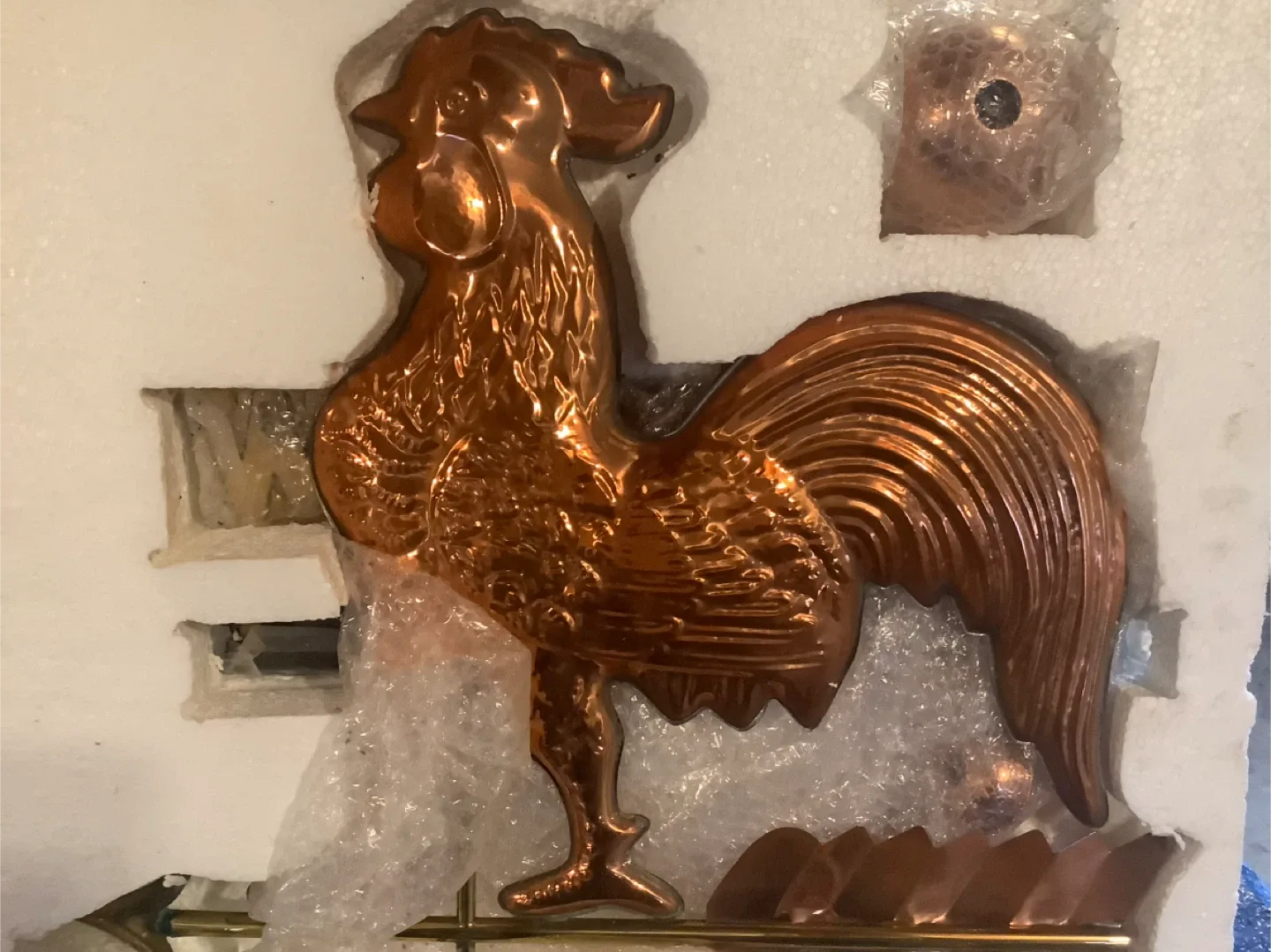 Copper Rooster Weathervane - New in Box! image indicator(5)