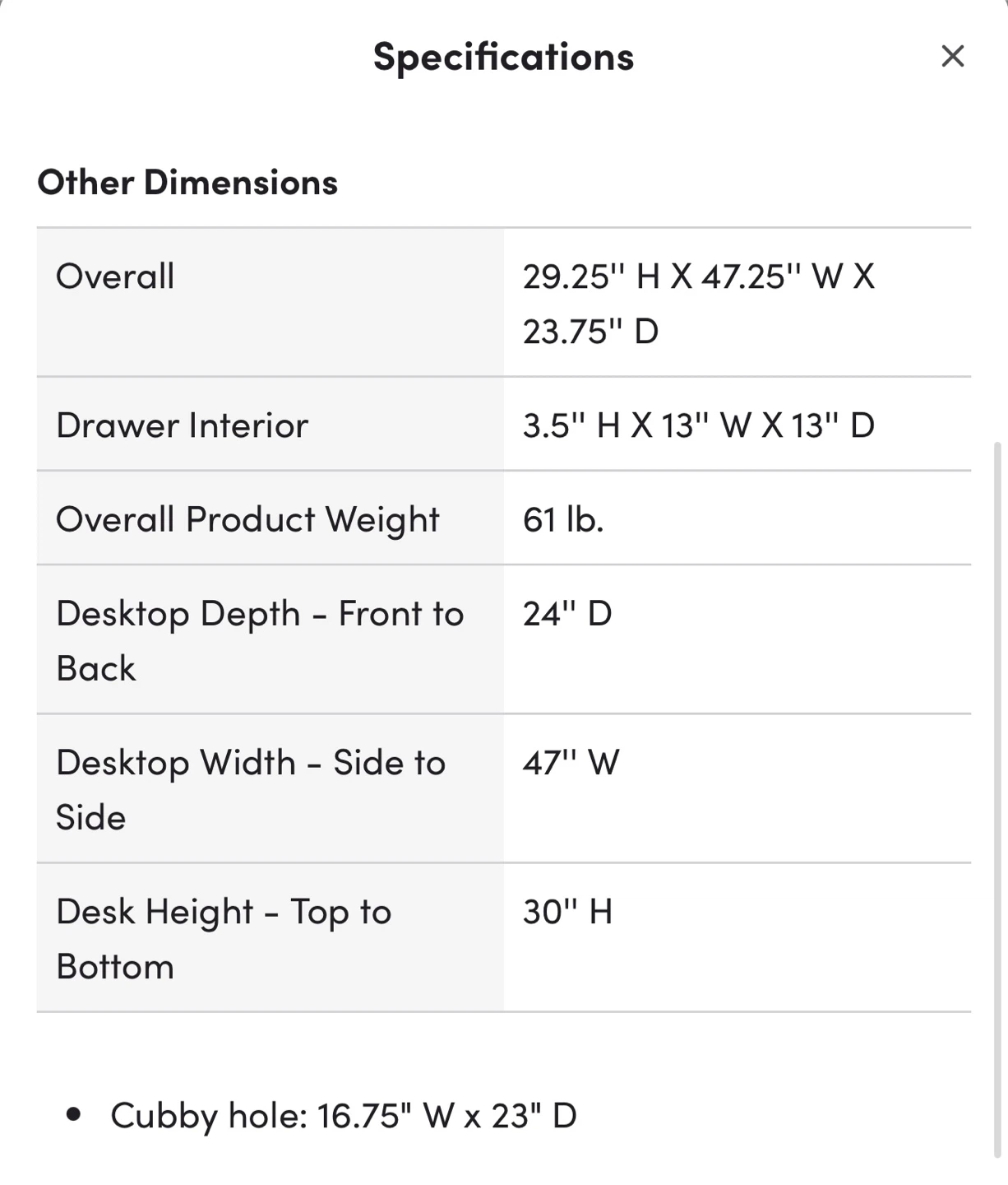 Mercury Row Modern Desk – Fully Assembled & Ready to Use! - photo 4
